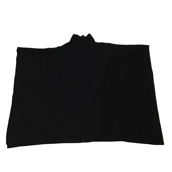 BOSS Blue Landara Turtleneck Wool Poncho New Size One Size Fits Most - Picture 3 of 10